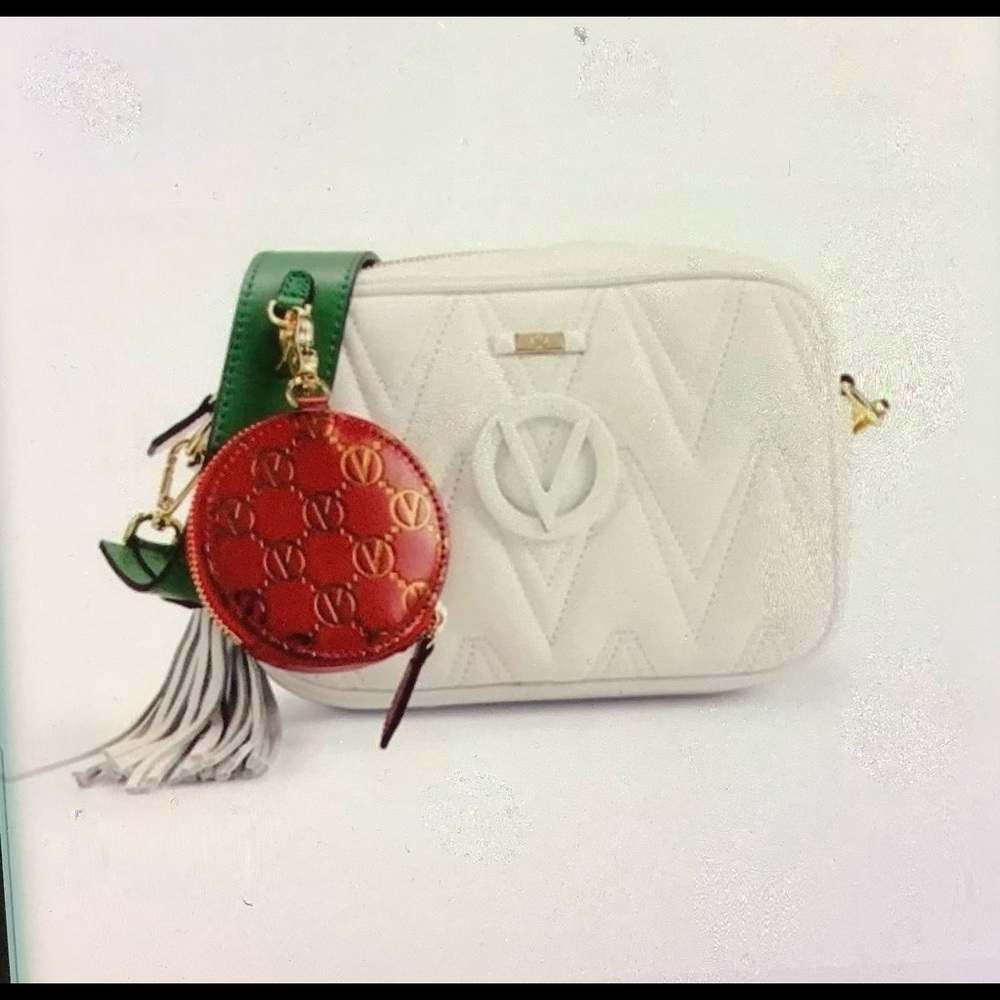Valentino by Mario Valentino Leather Camera Bag.